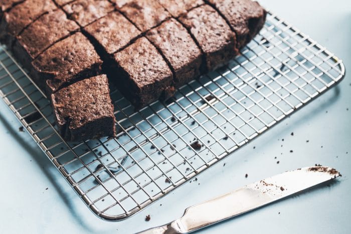 fudgy protein brownies